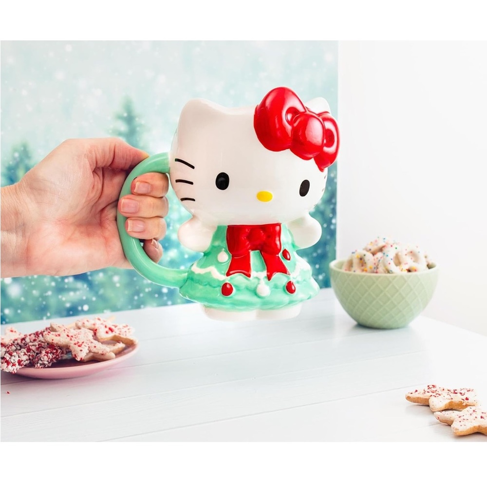 Sanrio Hello Kitty Mug with Red and Green Accents